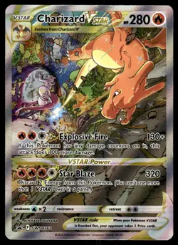 Pokemon TCG SWSH: Sword & Shield Promo Cards #SWSH262 Charizard VSTAR LP - Image 1