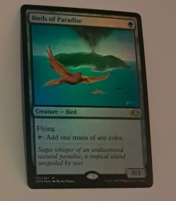 Birds of Paradise FOIL NM Magic the Gathering Dominaria Remastered MTG - Image 1