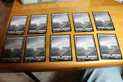 MTG Snow Covered Swamp x10 Modern Horizons Full Art Non-Foil - Image 1