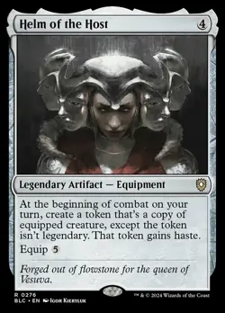 Near Mint x 1 Helm of the Host Commander: Bloomburrow - Image 1