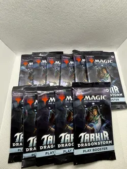 Magic the Gathering Tarkir Dragonstorm Play Booster Pack SEALED - Qty: 11 - Image 1