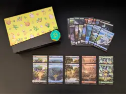 MTG Final Fantasy Chocobo Bundle Wheel, Empty Foil Box, Tokens, Track Lands, etc - Image 1