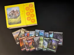 MTG Final Fantasy Chocobo Bundle Wheel, Empty Foil Box, Tokens, Track Lands, etc - Image 2