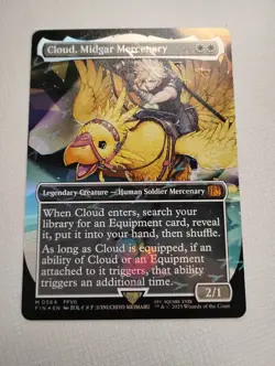 Cloud, Midgar Mercenary (Borderless) (Chocobo Track Foil) Free Shipping - Image 1