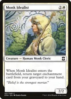1x Monk Idealist NM Eng MTG - Eternal Masters - Image 1