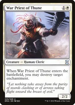 1x War Priest of Thune NM Eng MTG - Eternal Masters - Image 1