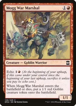 1x Mogg War Marshal NM Eng MTG - Eternal Masters - Image 1