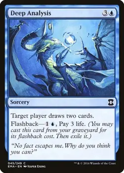 1x Deep Analysis NM Eng MTG - Eternal Masters - Image 1