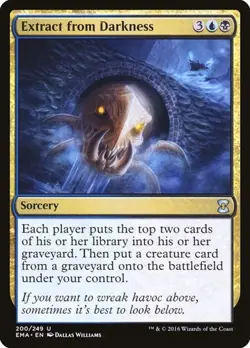 1x Extract from Darkness NM Eng MTG - Eternal Masters - Image 1