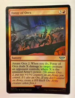 Foray Of Orcs Foil Lord Of The Rings LTR MTG Magic The Gathering - Image 1