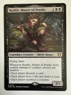 1x MTG - Rankle Master of Pranks (0116) - Commander: Wilds of Eldraine - WOC -NM - Image 1
