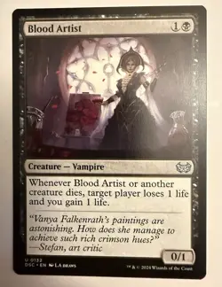 MTG Magic Blood Artist 0132 Commander: Duskmourn: House of Horror DSC - Image 1