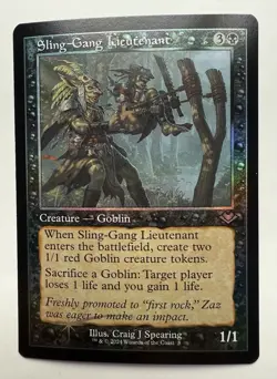 MTG - Sling-Gang Lieutenant - Retro Frame Foil - Modern Horizons 3 (MH1) - Image 1
