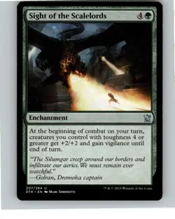 MTG Sight of the Scalelords U Dragons of Tarkir 207 LP Magic The Gathering - Image 1