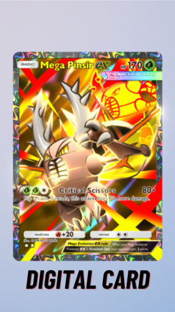 Mega Pinsir EX Full Art Mega Rising Pokemon TCG Pocket Trade 2 Star ?? (English) - Image 1