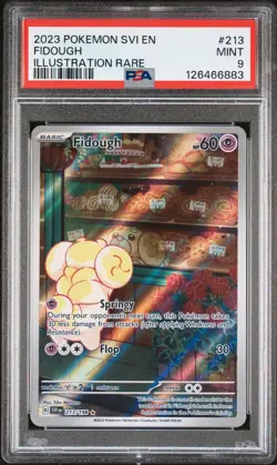 2023 POKEMON SVI EN-SCARLET & VIOLET ILLUSTRATION RARE #213 FIDOUGH PSA 9 - Image 1