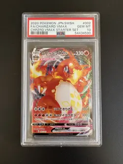 2020 Pokemon Japanese Charizard VMAX 2/21 VMAX Starter Set PSA 10 GEM MT - Image 1