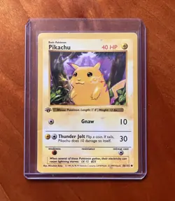 Pokemon TCG - 1st Edition - Pikachu (Yellow Cheeks) Shadowless 58/102 Base Set - Image 1