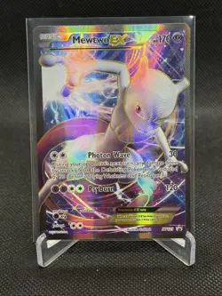 FULL ART Mewtwo EX Ultra Rare XY125 Super Premium Pokemon Black Star Promo - NM- - Image 1