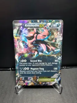 Pokemon TCG Krookodile EX XY25 Black Star Promo 2014 Holo HP - Image 1