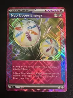 Neo Upper Energy 162/162 Pokemon Temporal Forces Ace Spec Holo NM - Image 1