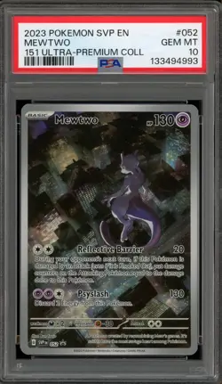 Pokemon Mewtwo 151 Ultra-Premium Coll. Promo SVP EN 052 PSA 10 Gem Mint - Image 1