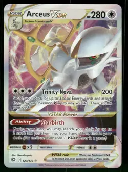 Arceus VSTAR 123/172 Ultra Rare Holo NM Pokemon SWSH09: Brilliant Stars - Image 1