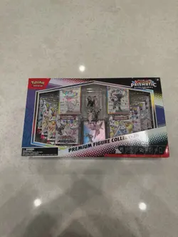 Pokemon TCG Scarlet & Violet Prismatic Evolutions Premium Figure Collection Box - Image 1