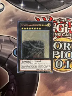 (Mc) YuGiOh Divine Dragon Knight Felgrand (Ghost Rare) SHSP-EN056 1st Ed VLP - Image 1