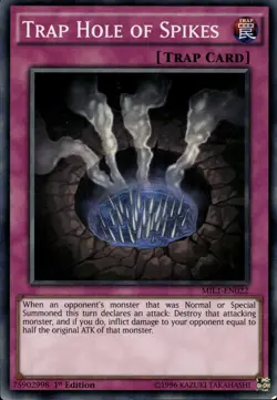 Trap Hole Of Spikes - Super Rare 1st Edition MIL1-EN022 - MP - YuGiOh - Image 1