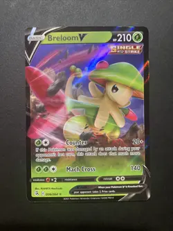 Breloom V 006/264 - Fusion Strike - Ultra Rare Holo Pokemon Card Near Mint - Image 1