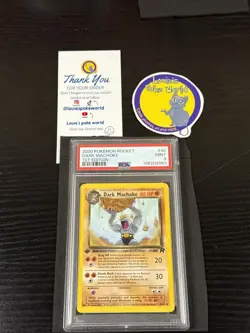 PSA 9 Dark Machoke 40/82 1st Edition Team Rocket 2000 Pokemon Card - Image 1