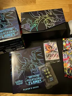 Pokemon Phantasmal Flames ETB - NM sealed Charcadet promo included + 250+ cards - Image 4