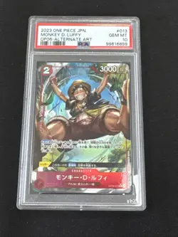PSA 10 Monkey D. Luffy OP06-013 ALT ART One Piece Cards Japanese 2023 - Image 1