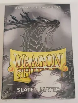Dragon Shield - 60 Japanese Sized Card Sleeves - Slate - Matte - Image 1