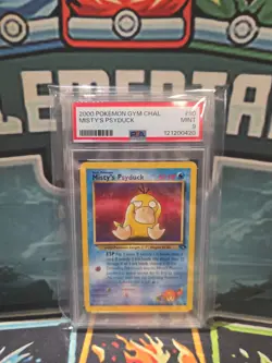 Misty's Psyduck Gym Challenge 90/132 Pokemon Card PSA 9 MINT - Image 1