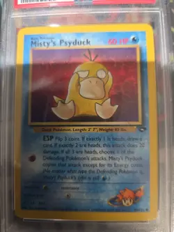 Misty's Psyduck Gym Challenge 90/132 Pokemon Card PSA 9 MINT - Image 3