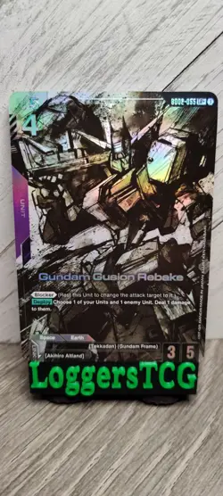 Gundam Card Game Gundam Gusion Rebake LR+ / GD02-055 FOIL NM - Image 1