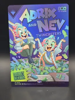 MTG, Adrix and Nev Twincasters RAINBOW FOIL, Secret Lair 1554, Mythic, NM - Image 1