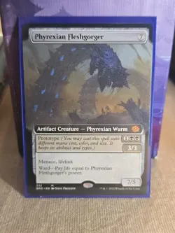 Phyrexian Fleshgorger (Extended Art) The Brothers' War Regular - Image 1