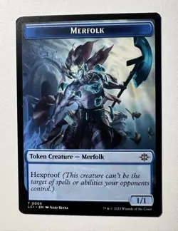 MTG Magic the Gathering Token - Merfolk (5/542) The Lost Caverns of Ixalan - Image 1