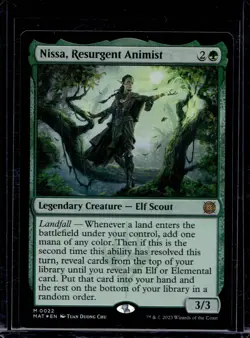 2023 March of the Machine: The Aftermath Nissa, Resurgent Animist #22 NM FOIL - Image 1