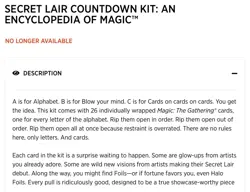 NEW! Magic the Gathering Secret Lair Countdown Kit: An Encyclopedia of Magic - Image 4