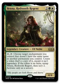 Yenna, Redtooth Regent #219 (NM) Wilds of Eldraine WOE Magic MTG - Image 1
