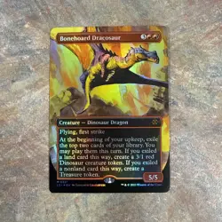 Bonehoard Dracosaur (Borderless) The Lost Caverns of Ixalan Foil - Image 1