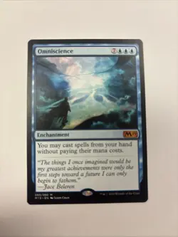 Omniscience NM MTG Core Set 2019 65 / 280 English Regular Free Spells! - Image 1