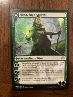 MTG Nissa, Vastwood Seer Nissa, Sage Animist SLD Cute to Brute 189 NM - Image 1