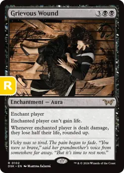MTG Grievous Wound DSK R Enchantment Aura NM - Image 1