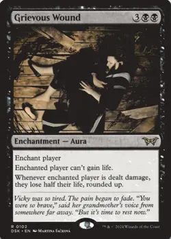 MTG Grievous Wound Normal NM Duskmourn: House of Horror Magic 102 - Image 1