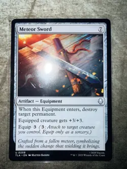 MTG, Meteor Sword NM Foil Avatar The Last Airbender TLA - Image 1
